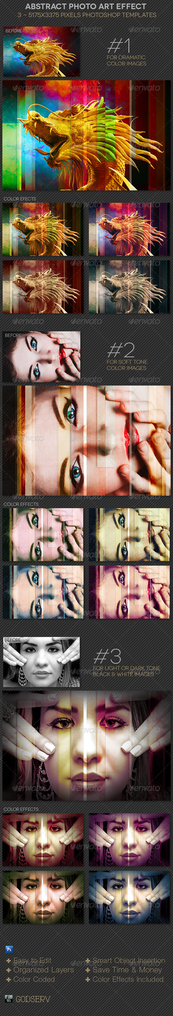 Abstract Photo Effect Template - Artistic Photo Templates