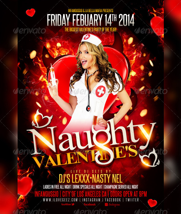 Valentines Day 2 - Flyers Print Templates