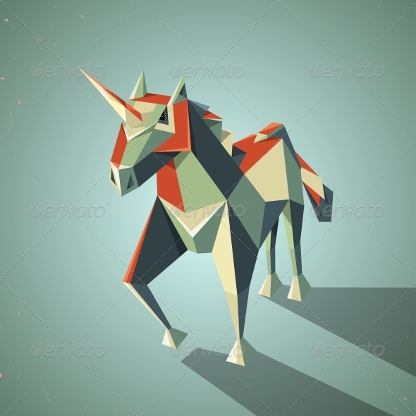 Origami Unicorn - Animals Characters