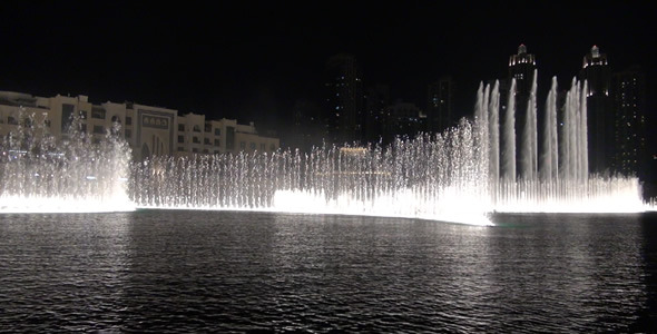 The Dubai Fountain in the Night
