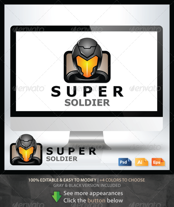 Super Soldier Logo - Humans Logo Templates