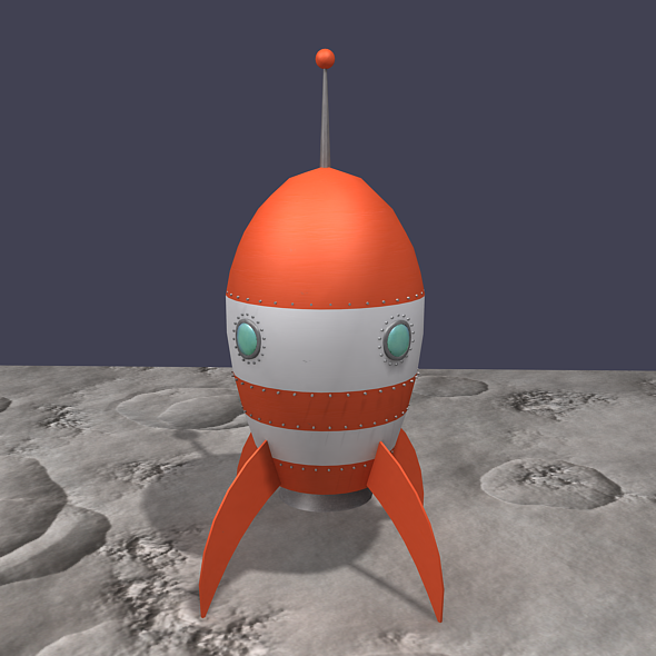 Retro Rocket - 3Docean 6568390