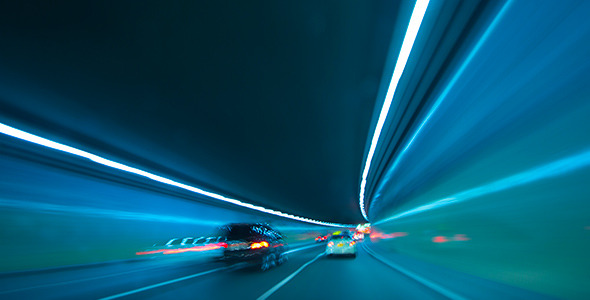 Fast City Drive at Night, Stock Footage | VideoHive
