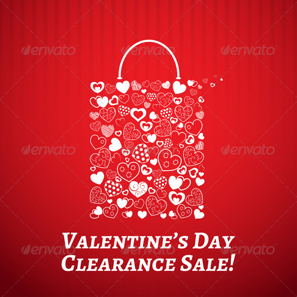 Shopping Bag for Valentines Day - Valentines Seasons/Holidays