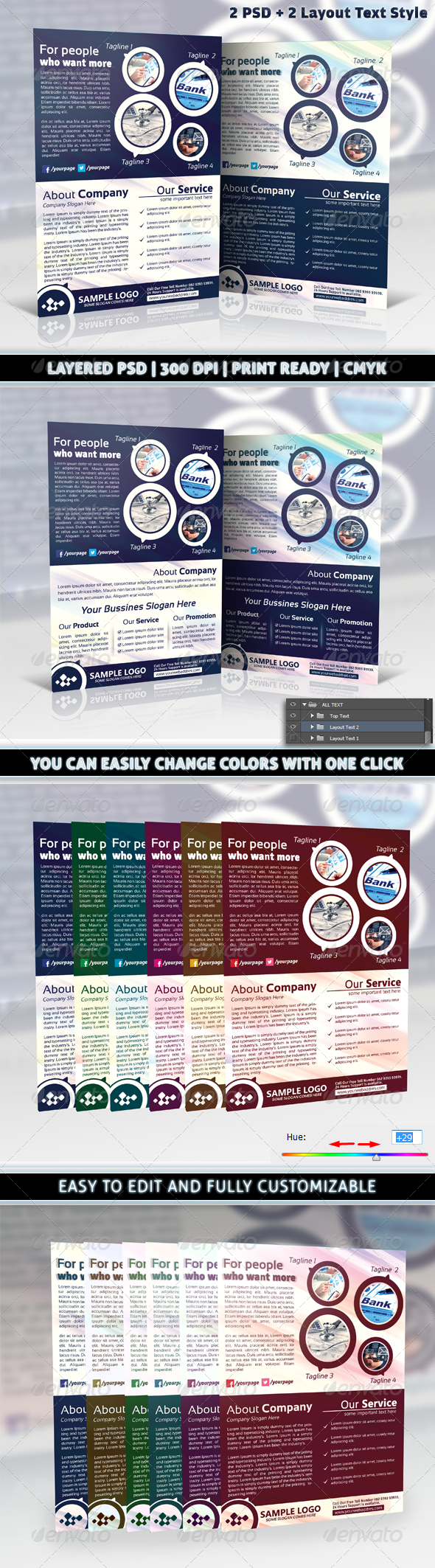 Modern Corporate Business Flyer Template - Corporate Flyers