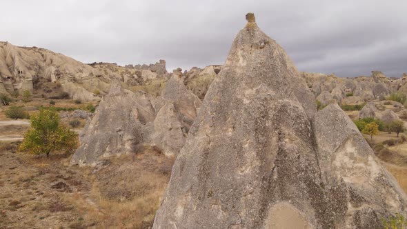 Cappadocia Landscape Aerial View. Turkey. Goreme National Park alt