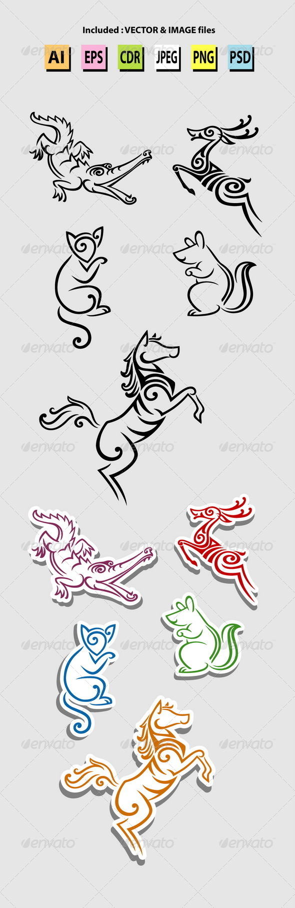 Animal Symbols - Animals Characters