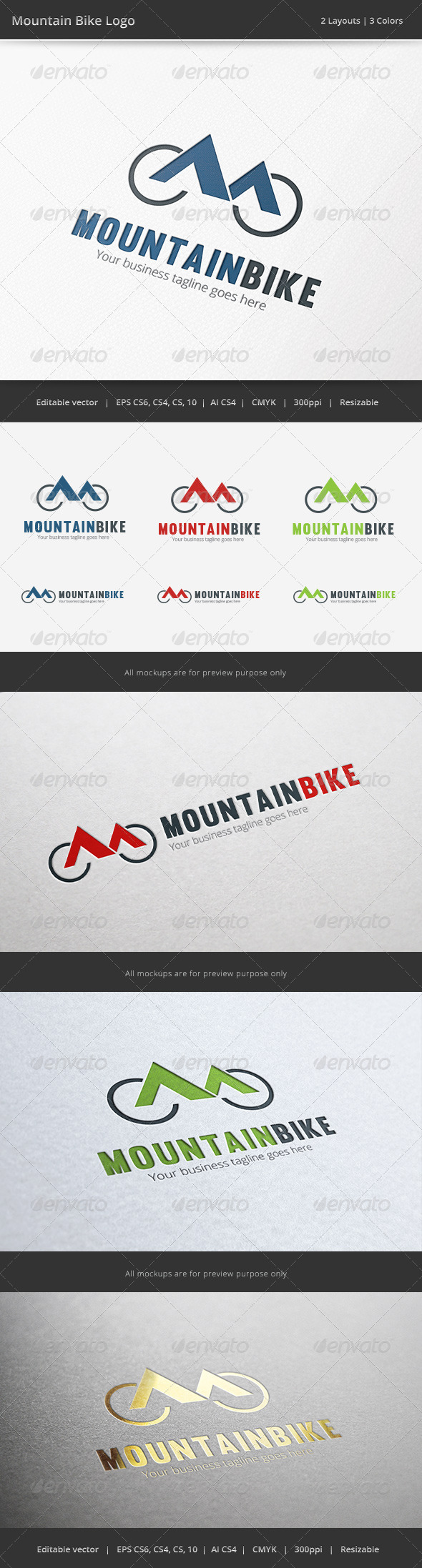 Mountain Bike Bicycle Logo