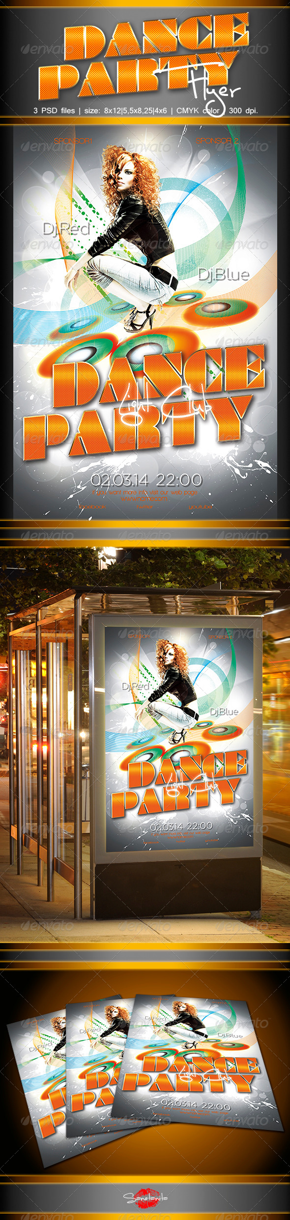 Dance Party Flyer 3 - Clubs & Parties Events