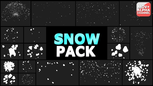 Cartoon Snowflakes | Motion Graphics