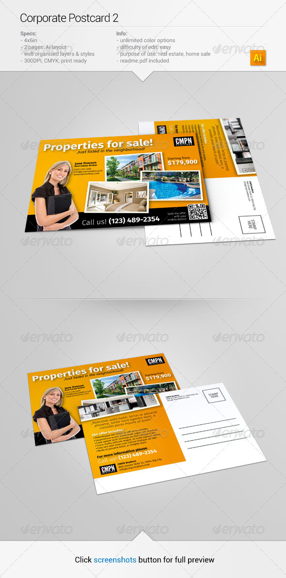 Corporate Postcard 2 - Corporate Flyers