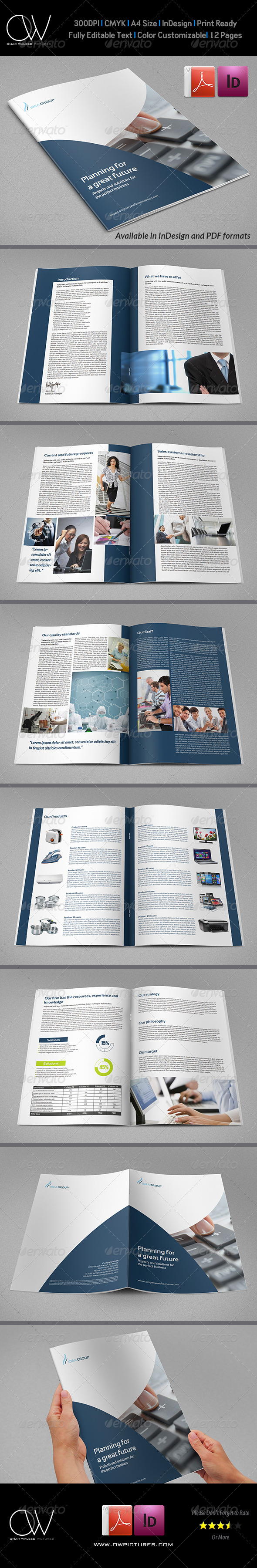 Corporate Brochure Template Vol.19 - 12 Pages - Corporate Brochures