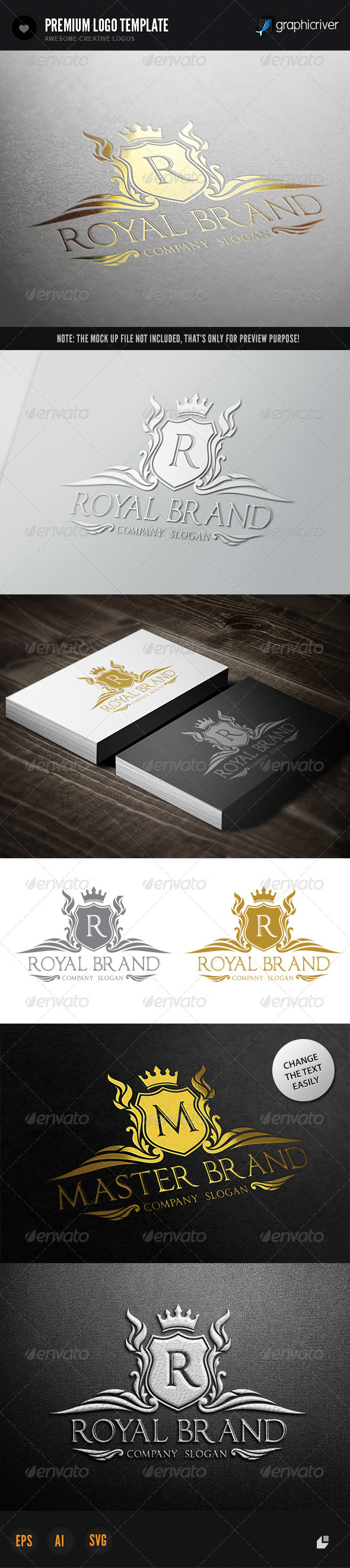 Royal Brand I - Crests Logo Templates