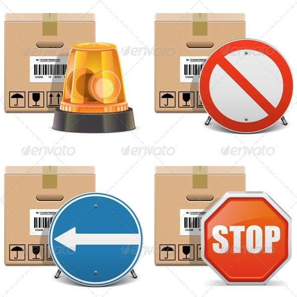Shipment Icons Set 24 - Industries Business