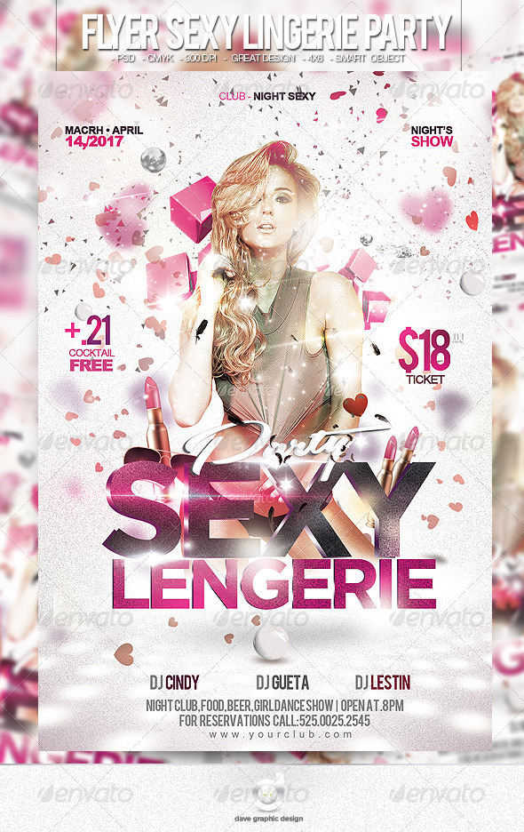 Flyer Sexy Lingerie Party By David82flash Graphicriver 7626