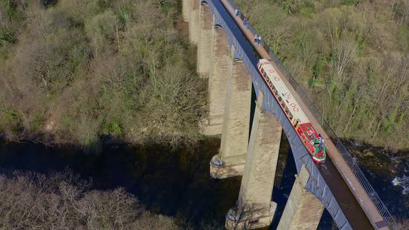 A stunning Viaduct, bridge on in the beautiful Welsh location of Pontcysyllte Aqueduct and the famou alt