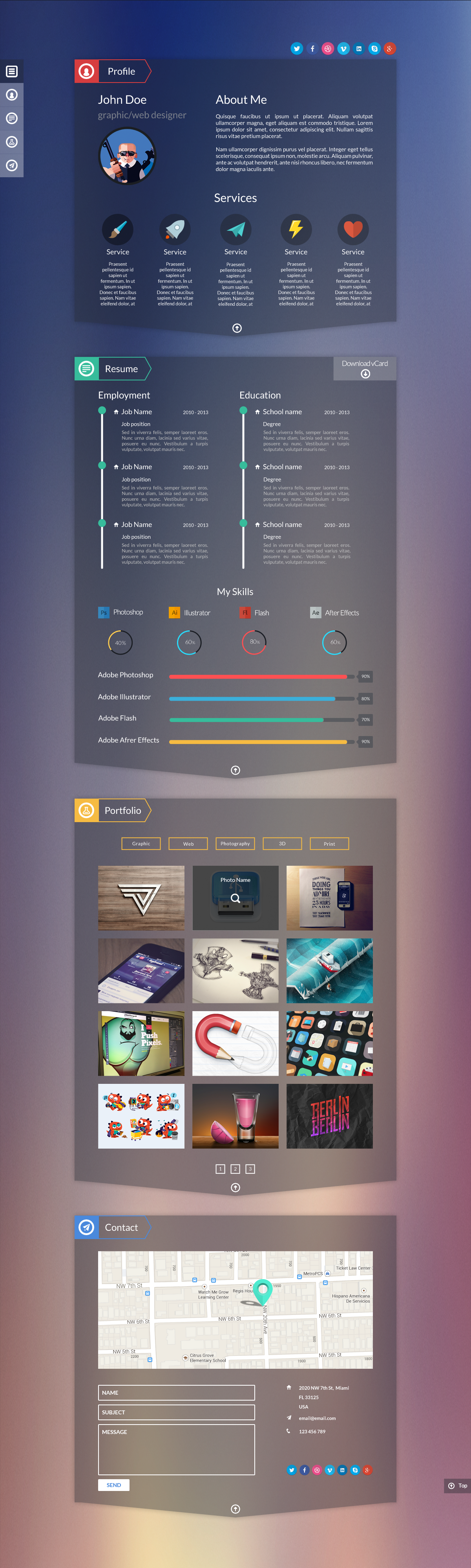 dash modern resume template psd by bigbangthemes themeforest modern resume template psd