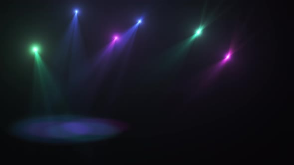 Looping Background of Disco Lights Flashing alt