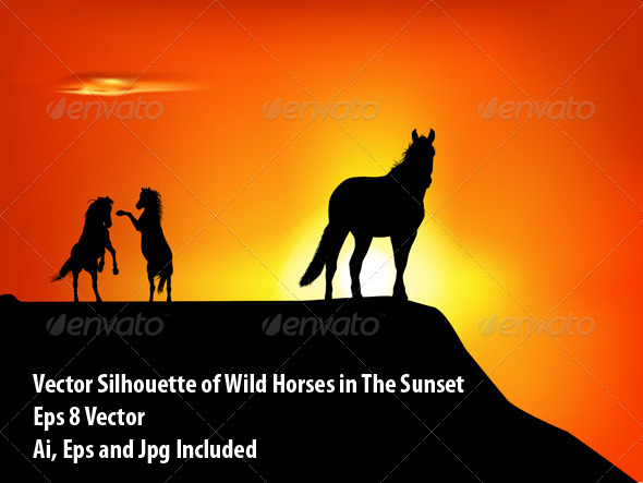 Wild Horses - Animals Characters