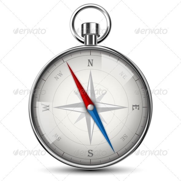 Realistic Compass - Travel Conceptual