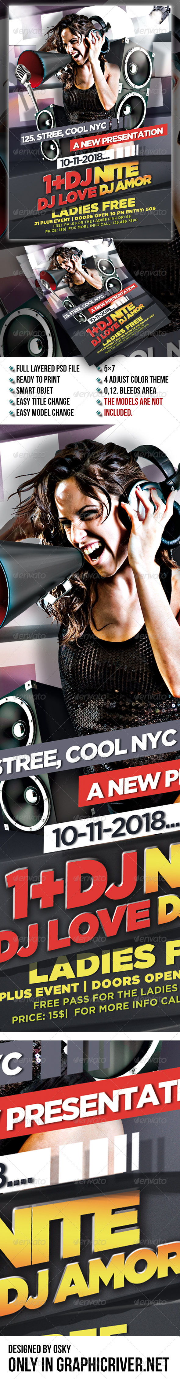Dj Nite Party Template - Clubs & Parties Events