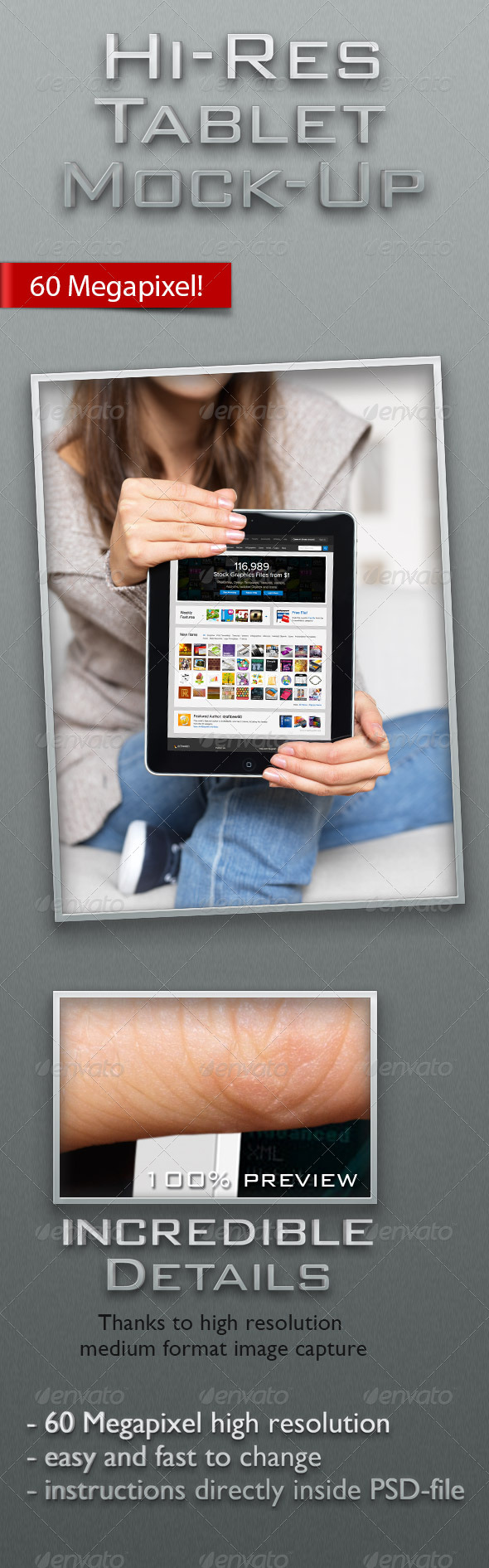 Tablet Computer Hi-Res Mock-Up - Mobile Displays