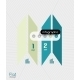 Geometric Infographic Stripes Modern Flat Design