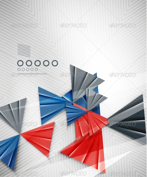 Geometric Shape Abstract Triangle Background - Web Technology