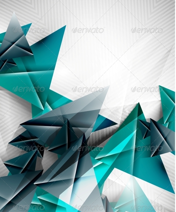 Geometric Shape Abstract Triangle Background - Web Technology