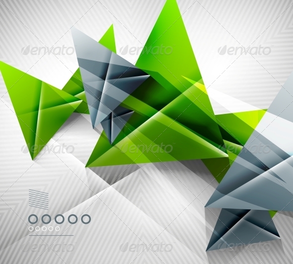 Geometric Shape Abstract Triangle Background - Web Technology