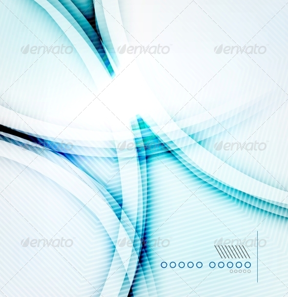 Blue Glowing Abstract Background - Web Technology