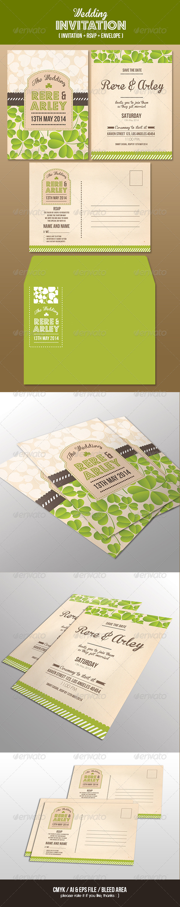 Wedding Invitation Set - Weddings Cards & Invites