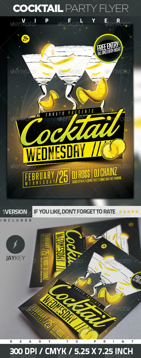 Cocktail Party Flyer - Clubs & Parties Events