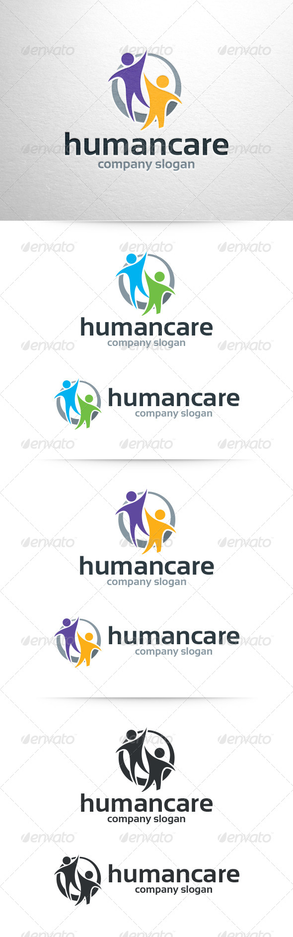 Human Care Logo Template - Humans Logo Templates