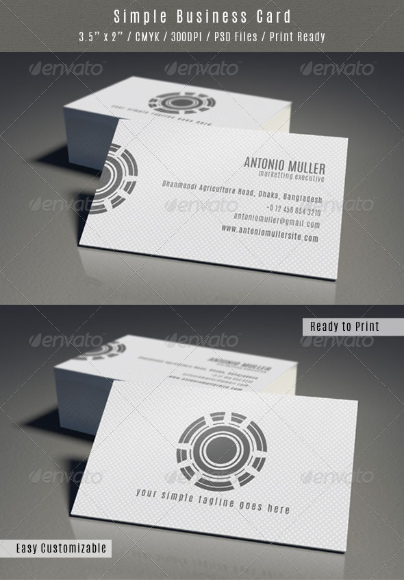 Clean Pattern Business Card - Business Cards Print Templates