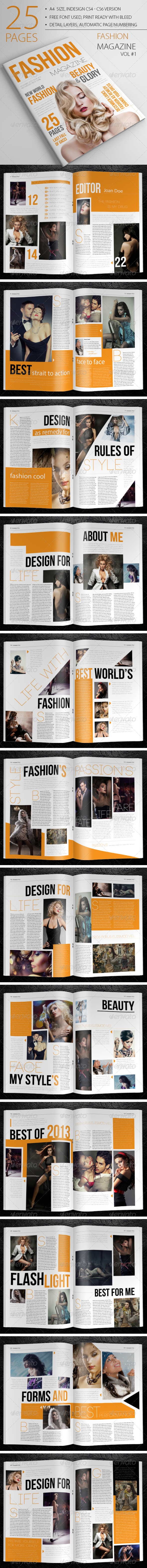 25 Pages Fashion Magazine Vol1 - Magazines Print Templates