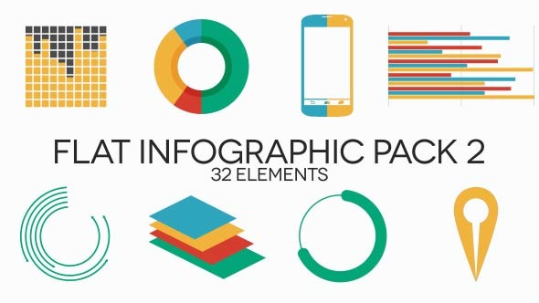 Flat Infographic Pack - VideoHive 6583371