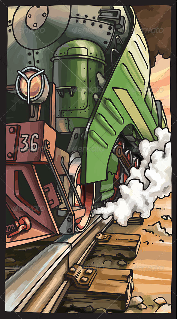 Steam Locomotive - Retro Technology
