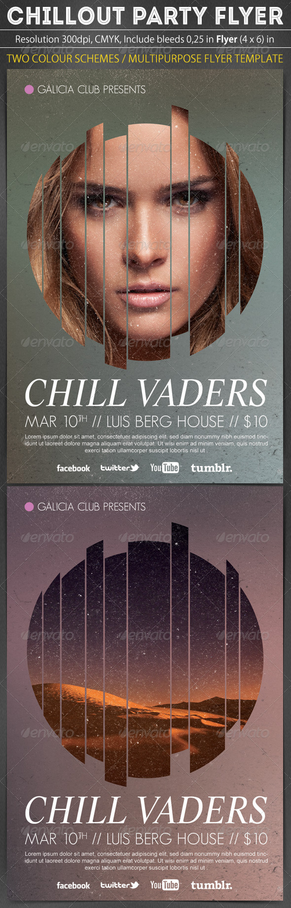 Chillout Party Flyer Template - Clubs & Parties Events