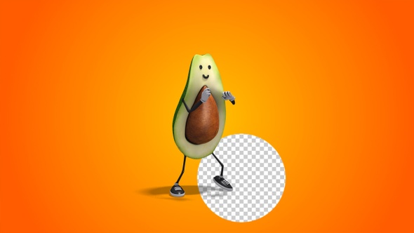 Avocado 3d Character - Gangnam Style Dance