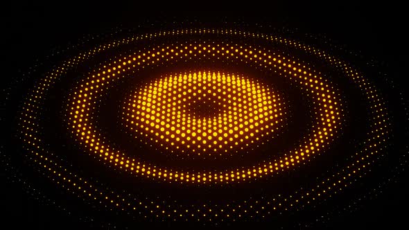 Speaker Bass Yellow Equalizer Looping Background Animation