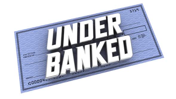 Underbanked Check No Access Financial Services Unbanked 3d Animation alt