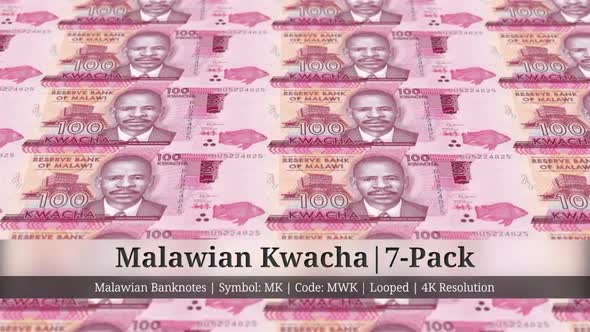 Malawian Kwacha | Malawi Currency - 7 Pack | 4K Resolution | Looped alt