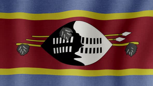 The National Flag of Eswatini