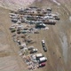 Aerial View of Trucks Delivering Loads of Solid Waster Into Industrial Landfill - VideoHive Item for Sale