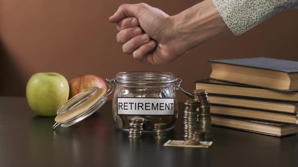 Male Trying to Save Some Money for Retirement alt