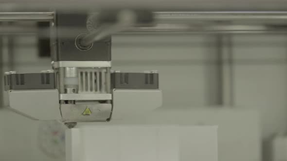 3D Printer During Printing Close-up. alt