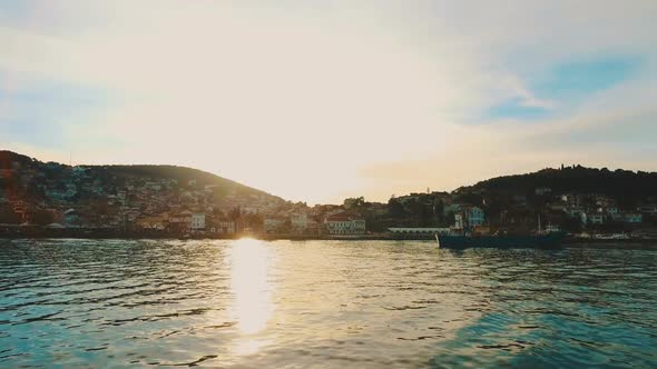 View of rural Princes Island of Burgazada. Istanbul, Turkey.