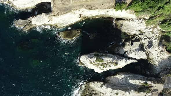 Sea, Rocks and People