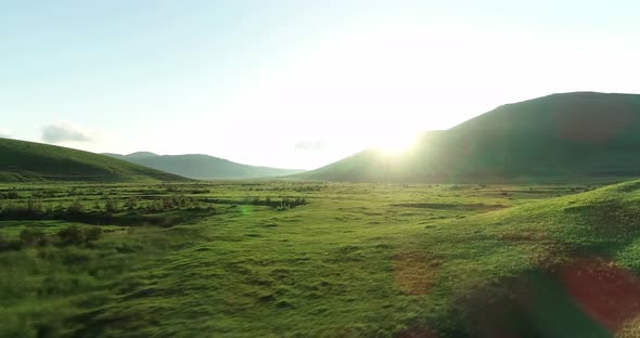 Green Nature And Mountains Aerial View  alt